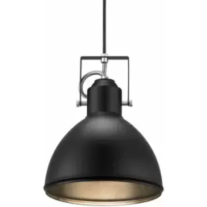 image of Netlighting Aslak Dome Pendant Ceiling Light Black, E27