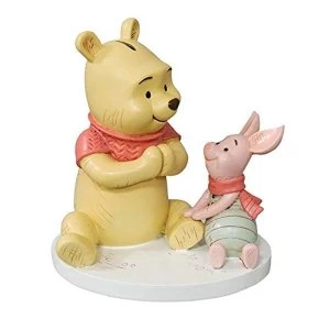 image of Disney Christopher Robin Resin Money Bank Winnie & Piglet