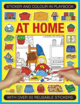 Image of Sticker and Color-In Playbook at Home by Isabel Clarke Book