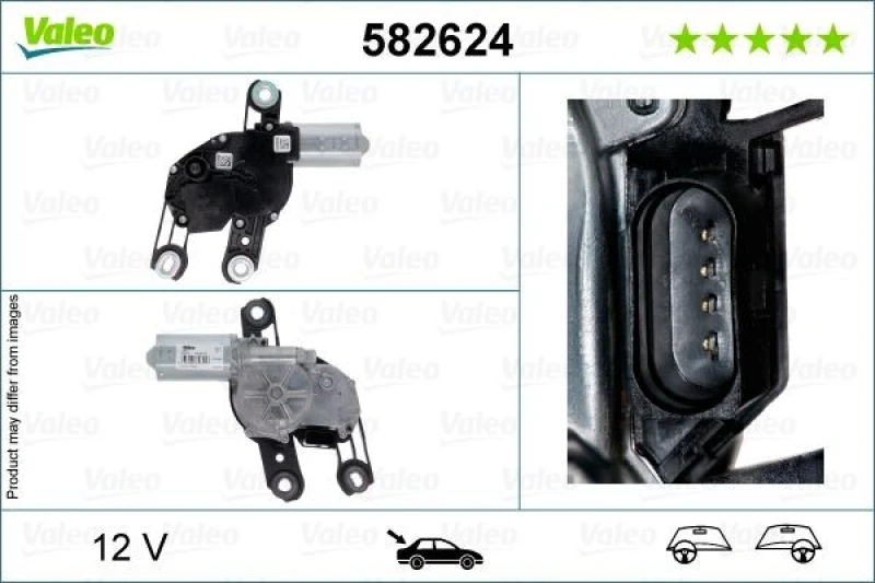 Image of Wiper motor VALEO 582624