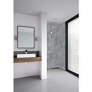 Mermaid Elite Ravello Post Form Single Shower Panel - 2420 x 1200