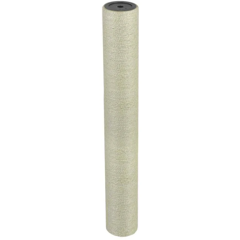 Image of vidaXL Cat Scratching Post 8x60cm 10mm Beige Kitten Scratch Pole Stand Tree