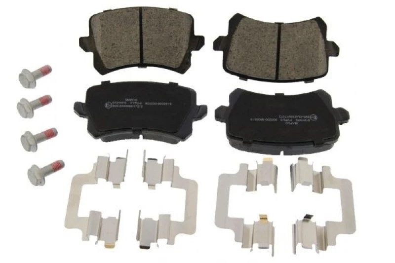 Image of MAPCO 6101HPS Brake pad set Rear Axle, excl. wear warning contact, with accessories, with brake caliper screws Brake Pad Set,disc brake (402)