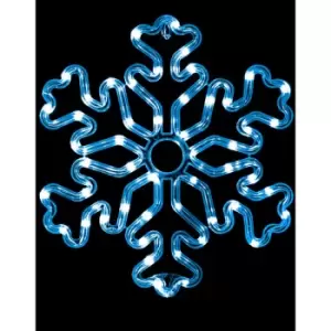 image of Sets of 30cm Snowflake Christmas Window Lights Cool White Festive Decorations - x1