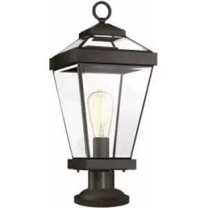 Image of Loops - Outdoor IP44 1 Bulb Wall Ground Pedestal Western Bronze LED E27 60W