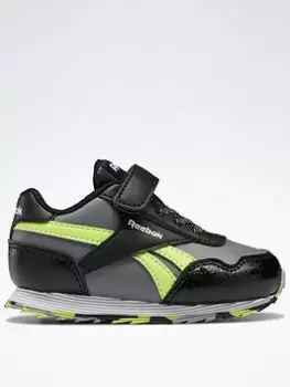 Image of Reebok Royal Classic Jogger 3 1V Shoes, Blue/Green, Size 3.5 Younger, Women