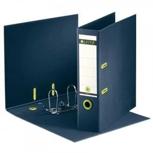 image of Leitz Dark Blue 180 recycle Lever Arch File Pack of 10x 10040069