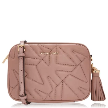 Image of Michael Kors Jet Set Quilted Medium Camera Bag - Fawn 133