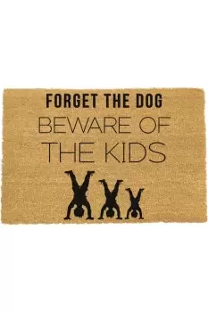 Image of Forget The Dog Beware Of The Kids Doormat
