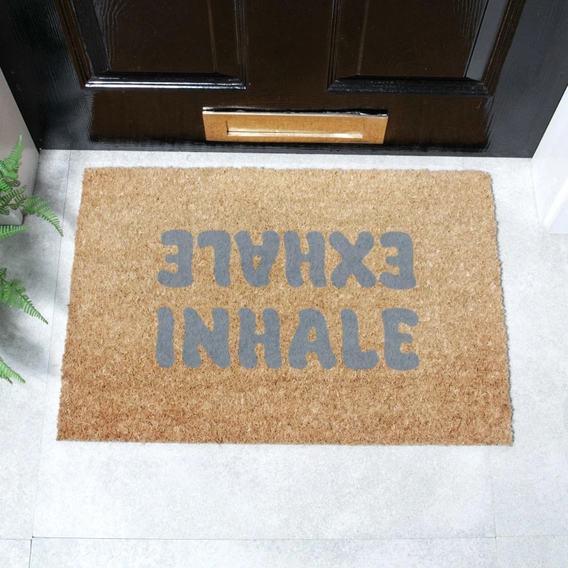Image of Artsy Doormats Inhale Exhale Doormat (60 X 40Cm)
