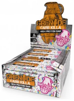 image of Grenade Birthday Cake Carb Killa Bars x 12