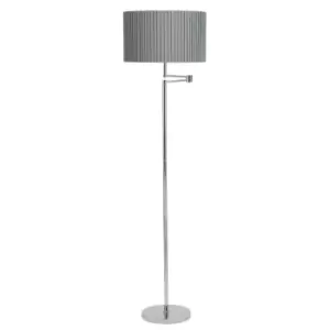 image of Chrome Rotating Arm Floor Lamp