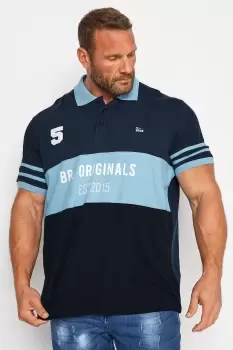 Image of Colour Block Logo Polo Shirt