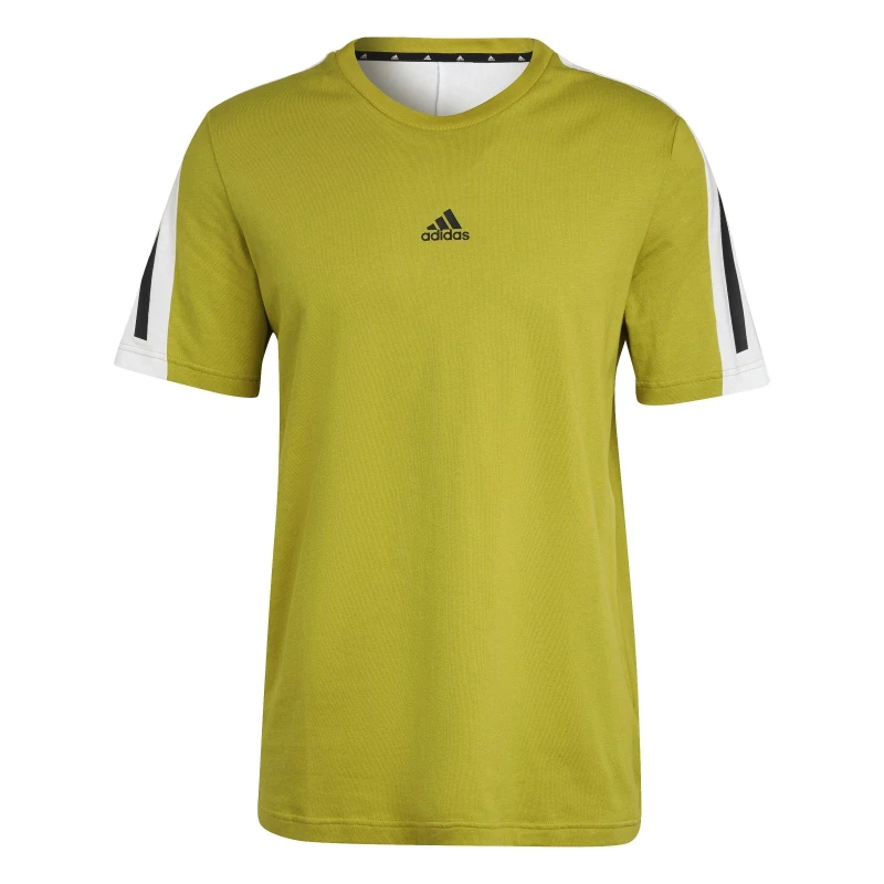 Image of adidas M Fi 3S Tee - Green Green XS