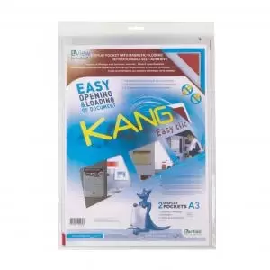 image of Tarifold Kang A3 Magnetic Closure Pockets Red PK2 75429PL