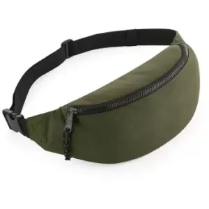 image of Unisex Recycled Belt Bag (One Size) (Military Green) - Bagbase