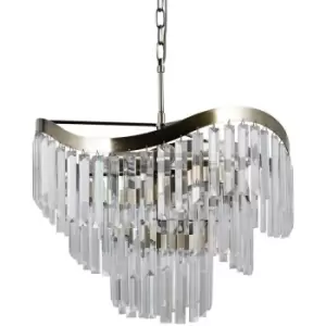 Image of Italux Lighting - Italux Sabrig - Stylized Hanging Pendant Antique Bronze 8 Light , E14