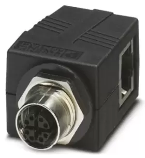 Image of Phoenix Contact 1404548 Adapter, M12 Xcode Plug-Rj45 Jack, 8Pos
