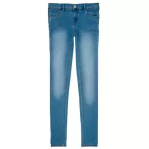 image of Name it NKF POLLY DNMTASIS Girls Childrens Skinny Jeans in Blue - Sizes 9 years,12 years,13 years,14 years,15 years