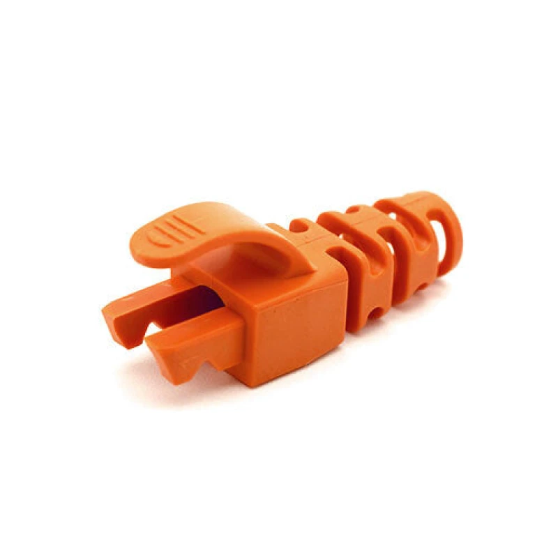Image of Cablenet Cablenet RJ45 Snagless Strain Relief Flush Boot Orange 6.5mm 22-2067