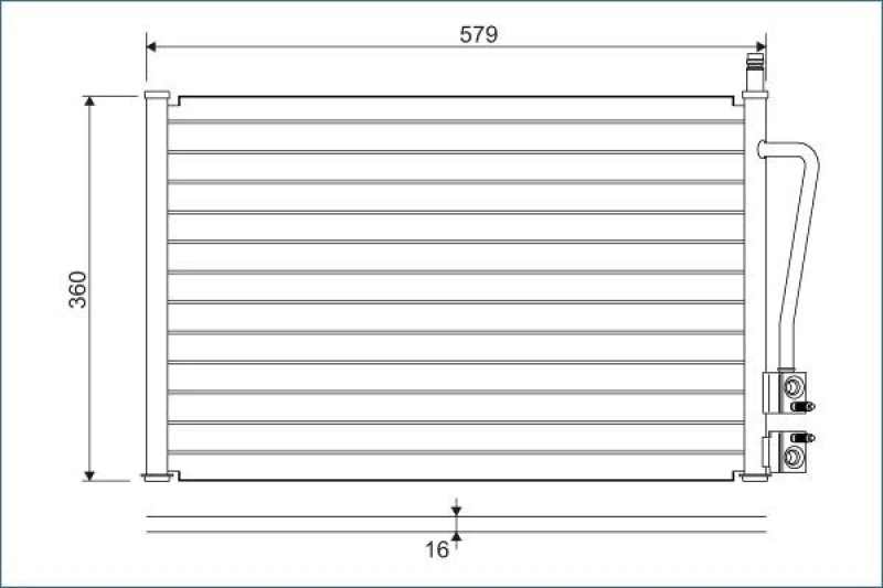 Image of Air conditioning condenser VALEO 817664