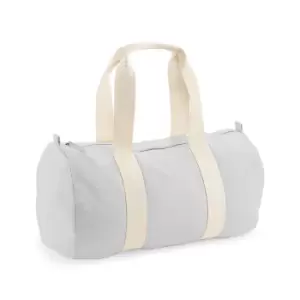 Image of Westford Mill EarthAware Organic Barrel Bag (One Size) (Light Grey)
