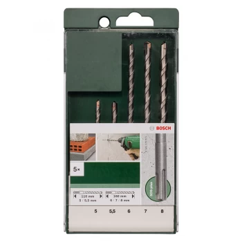 Image of Bosch 5 Piece Sds-plus Drill Bit Set