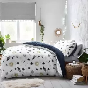 Image of Style Lab Stargazer Duvet Cover and Pillowcase Set MultiColoured
