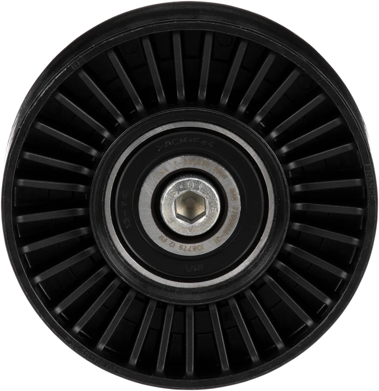 Image of GATES T36452 Idler Pulley Micro-V UNIQUE FIT Plastic Deflection/Guide Pulley,v-ribbed belt (312)
