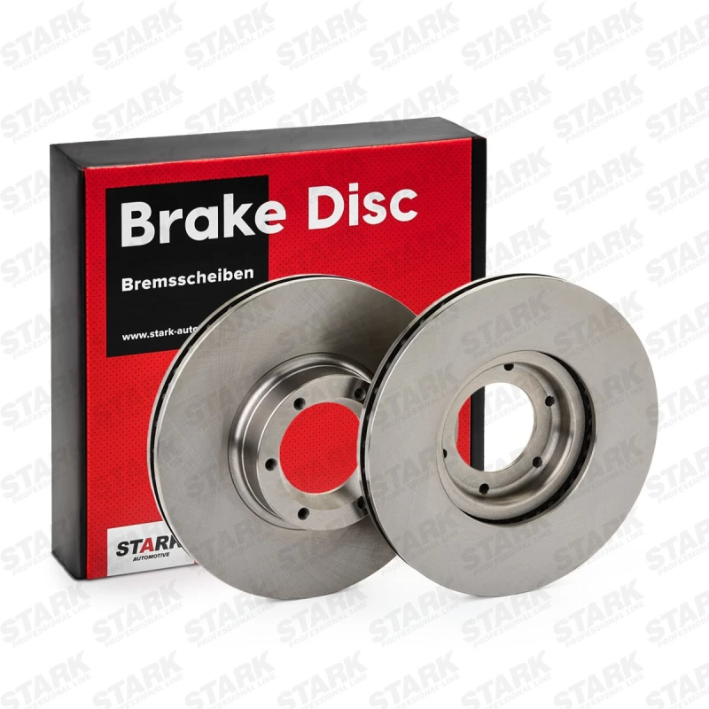 Image of STARK SKBD-0023009 Brake disc Front Axle, Vented, Cast Iron, Uncoated, Untreated, without bolts/screws Cast Iron Brake Disc (82)