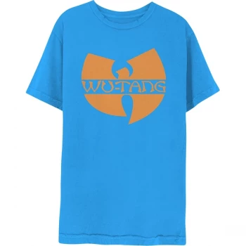 Image of Wu-Tang Clan - Logo Unisex Small T-Shirt - Blue
