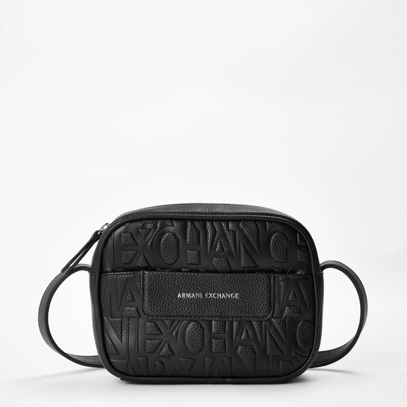 Image of Armani Exchange Womens Messenger Camera Bag Camera Bags One Size Black 77231403000