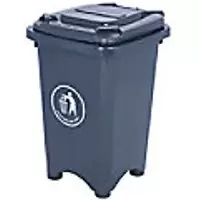 Image of GPC Dark Grey Bin with Feet, 50L