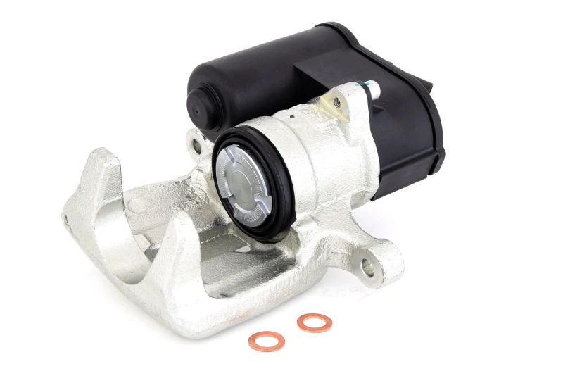 Image of STARK SKBC-0460103 Brake caliper Rear Axle, without holder, for vehicles with electric parking brake Cast Iron Brake Caliper (78)