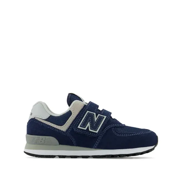 Image of Kids PV574 Suede Trainers with Touch 'n' Close Fastening