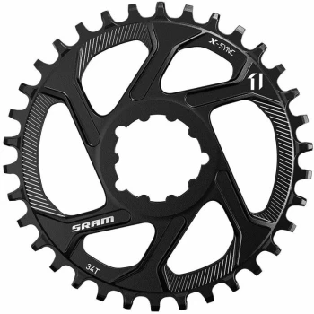 image of CHAIN RING EAGLE X-SYNC 36T DIRECT MOUNT 6MM OFFSET ALUM 12 SPEED BLACK: BLACK 12SPD 36T - CW8030030 - Sram