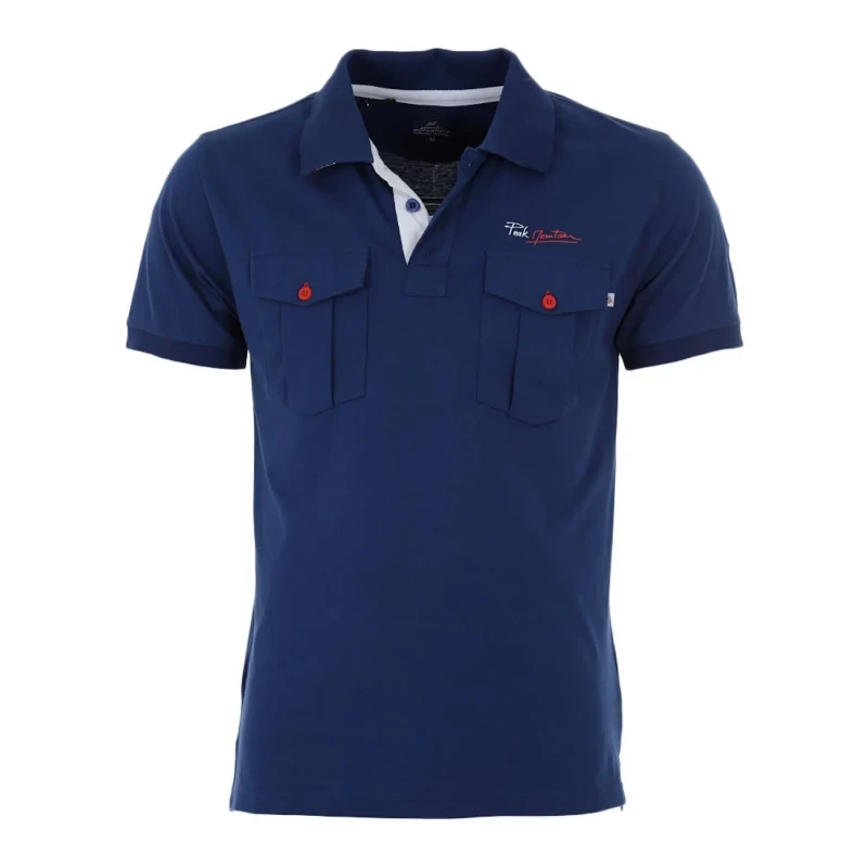 Image of Polo shirt Peak Mountain Cocheak Bleu Male L