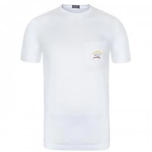 image of Paul And Shark Pocket Logo T Shirt - White