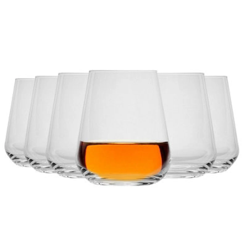 Image of Bormioli Rocco Inalto Uno Stemless Wine Glasses - 450ml Clear unisex
