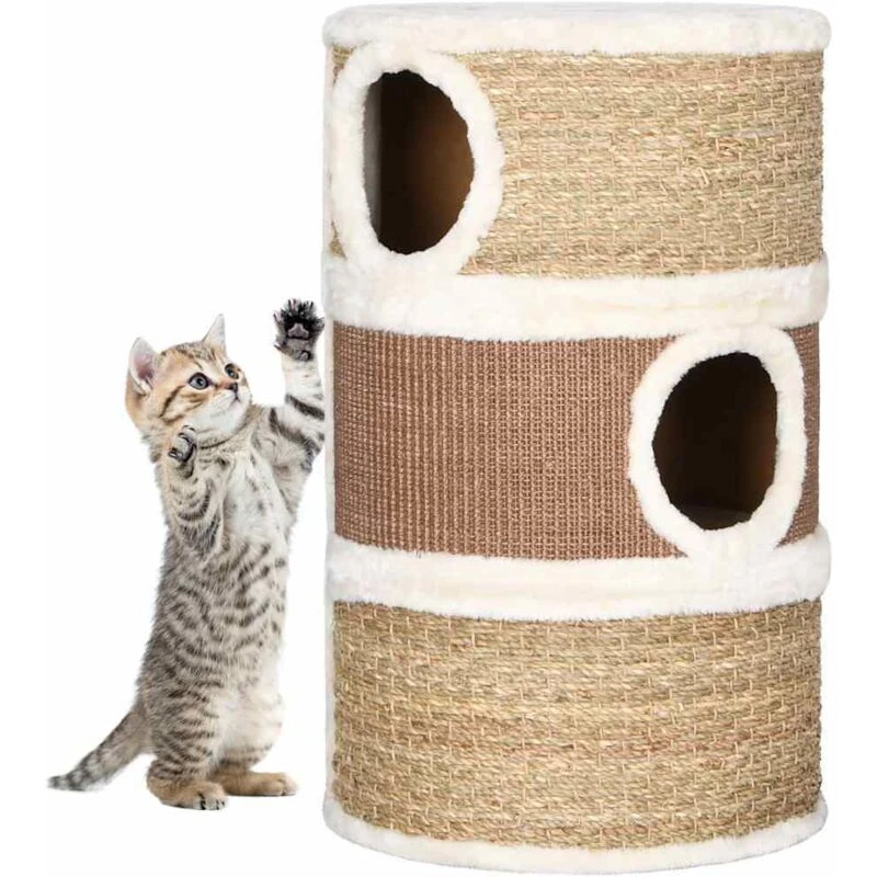 Image of VIDAXL Cat Scratching Barrel 60cm Seagrass Vidaxl 8720286062401