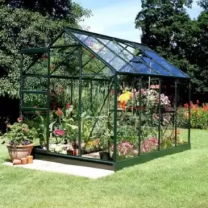 image of 6'4 x 8'6 Green Frame Halls Popular 68 Small Greenhouse (1.93 x 2.57m)