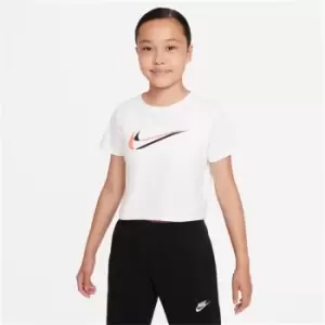 Image of Nike Cropped T-Shirt Girls - White