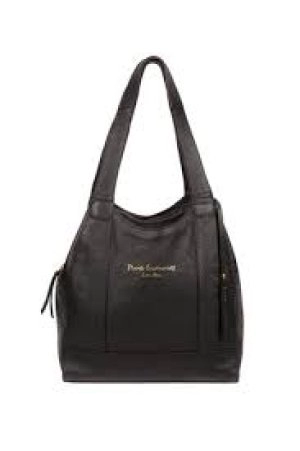 image of Pure Luxuries London Black 'Colette' Leather Handbag