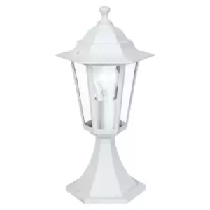 Image of Netlighting Laterna 1 Light Outdoor Pedestal Light White IP44, E27