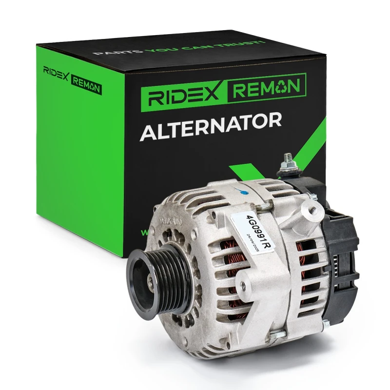 Image of RIDEX REMAN 4G0991R Generator Alternator Charging Current: 105A, Voltage: 12V Alternator (4)