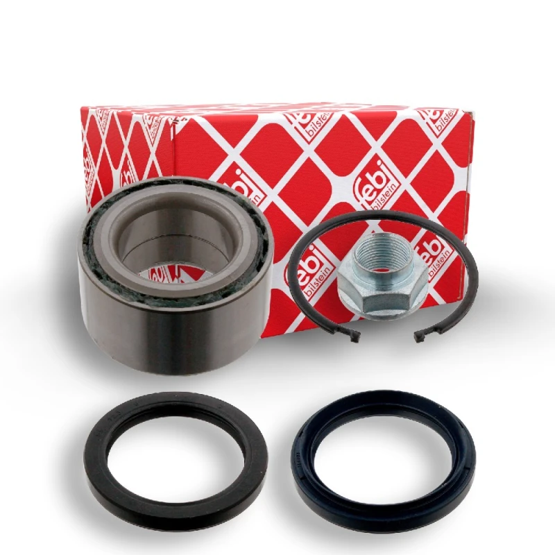Image of FEBI BILSTEIN 31509 Wheel bearing kit Front Axle Right, with retaining ring Wheel Bearing Kit (654)