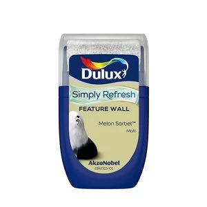 Image of Dulux Simply Refresh Feature Wall Melon Sorbet Matt Emulsion Paint 30ml