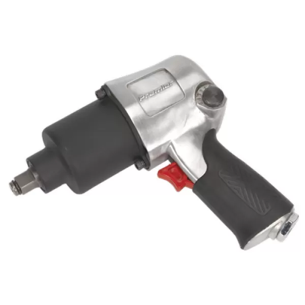 Image of Genuine SEALEY SA602 Air Impact Wrench 1/2Sq Drive Twin Hammer