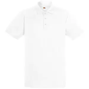 Image of Fruit Of The Loom Mens Short Sleeve Moisture Wicking Performance Polo Shirt (S) (White)
