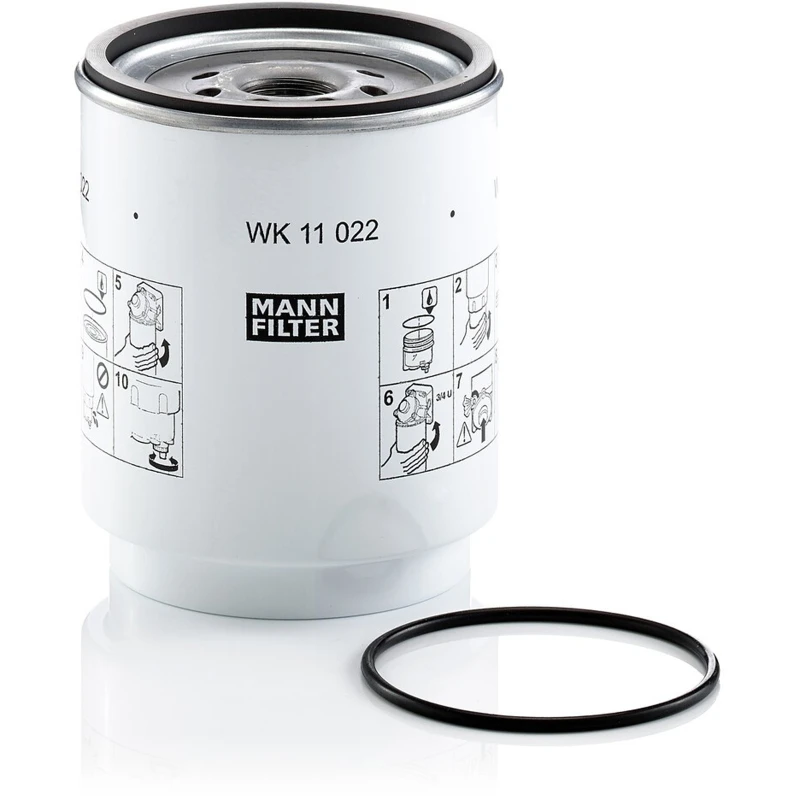 Image of MANN-FILTER WK 11 022 z Fuel Filter with gasket/seal Fuel filter (9)
